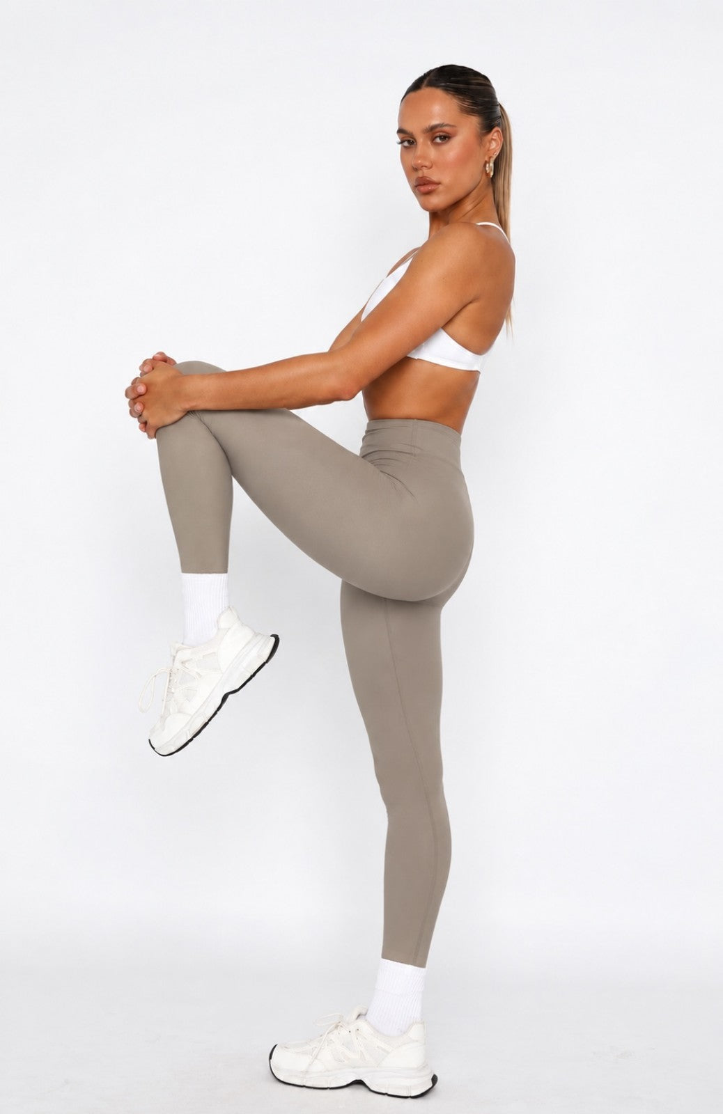 CALZA YOGA PIEL DE DURAZNO LISA